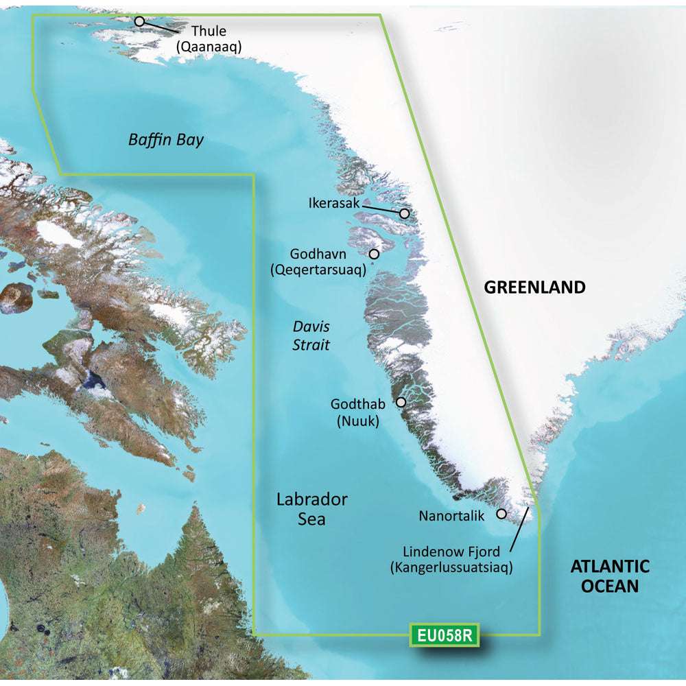 Garmin BlueChart g3 HD - HEU064R - Greenland - microSD/SD [010-C1001-20] - Sea & Tech Outfitters Florida, LLC