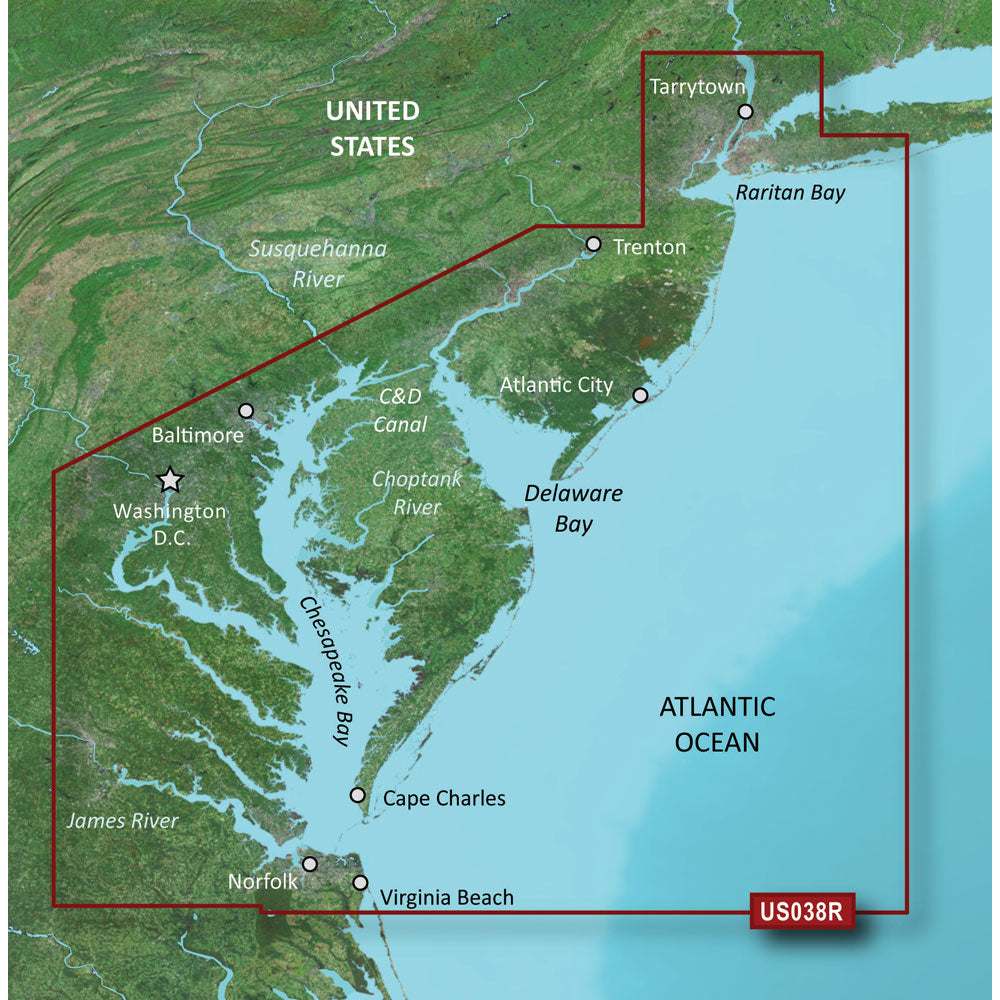 Garmin BlueChart g3 Vision HD - VUS038R - New York - Chesapeake - microSD/SD [010-C1004-00] - Sea & Tech Outfitters Florida, LLC