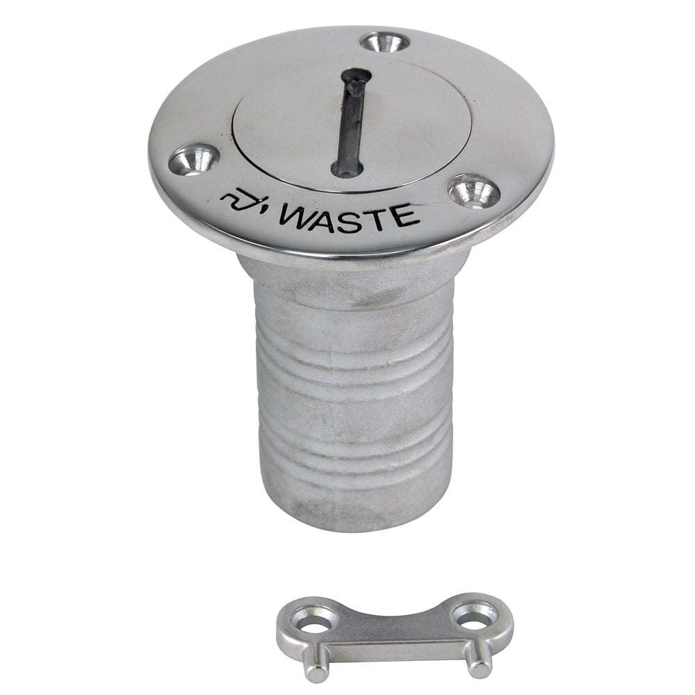 Whitecap Hose Deck Fill - 1-1/2" Hose Waste [6126C] - Sea & Tech Outfitters Florida, LLC