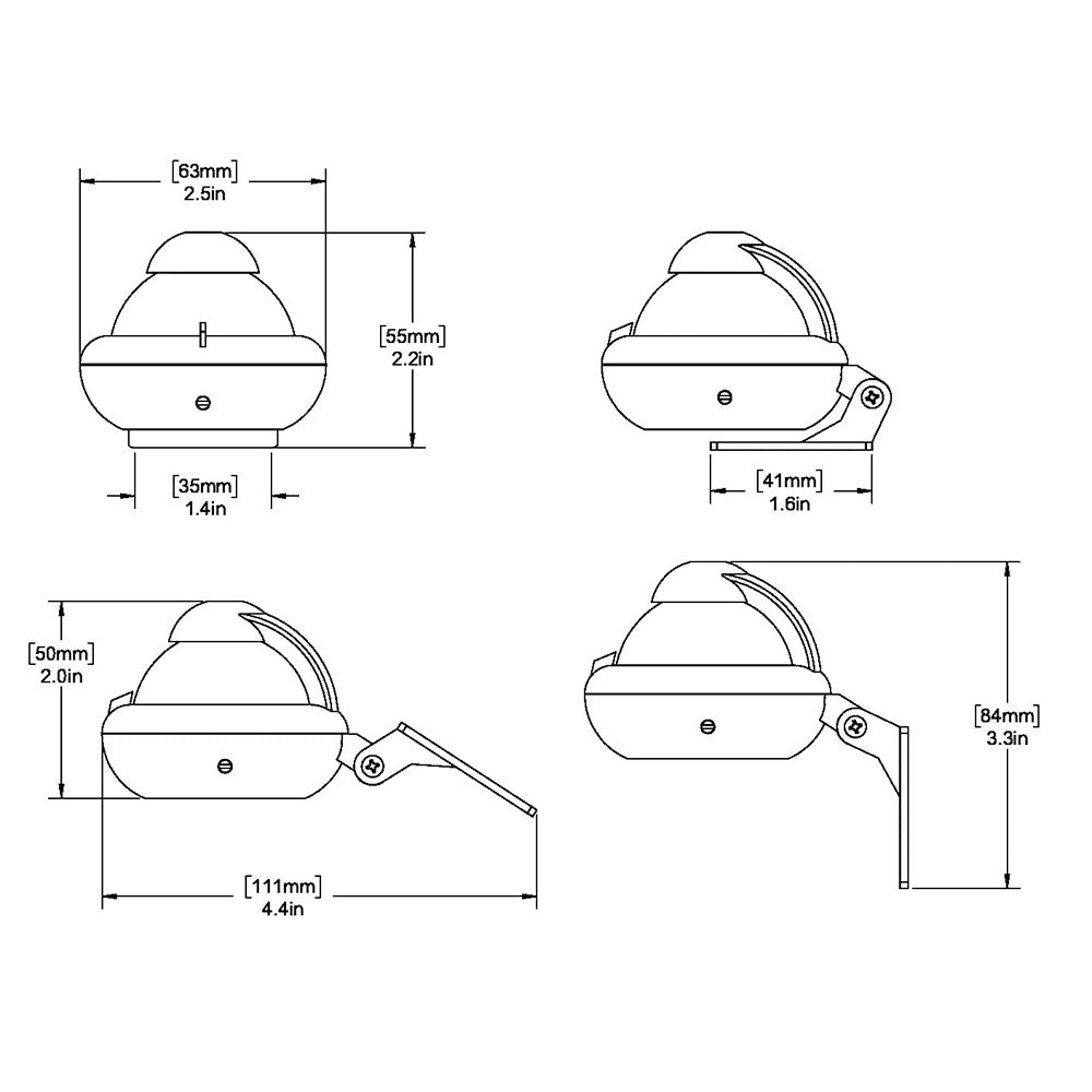 Ritchie X-10W-M RitchieSport Compass - Bracket Mount - White [X-10W-M] - Sea & Tech Outfitters Florida, LLC