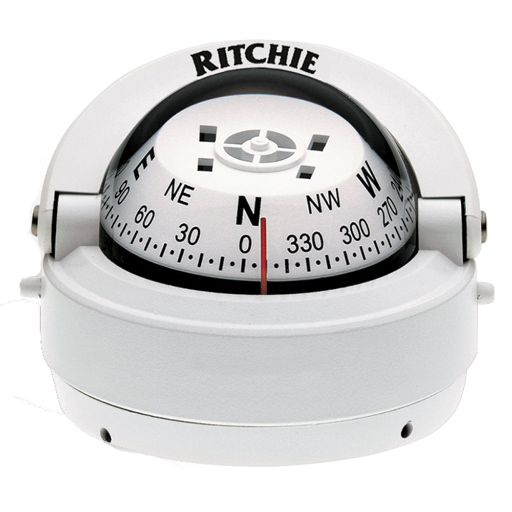 Ritchie S-53W Explorer Compass - Surface Mount - White [S-53W] - Sea & Tech Outfitters Florida, LLC