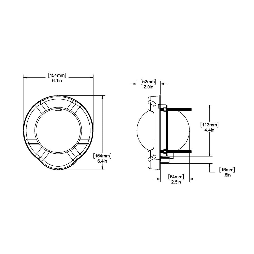 Ritchie SS-PR2 SuperSport Compass - Dash Mount - Black [SS-PR2] - Sea & Tech Outfitters Florida, LLC