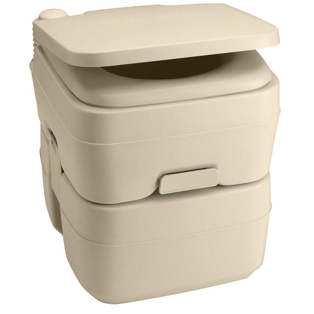 Dometic 965 Portable Toilet w/Mounting Brackets- 5 Gallon - Parchment [311096502] - Sea & Tech Outfitters Florida, LLC