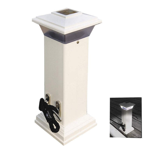 Dock Edge Cleatlite Solar Dock Light w/SS Mooring Cleat 12" [96-250-F] - Sea & Tech Outfitters Florida, LLC