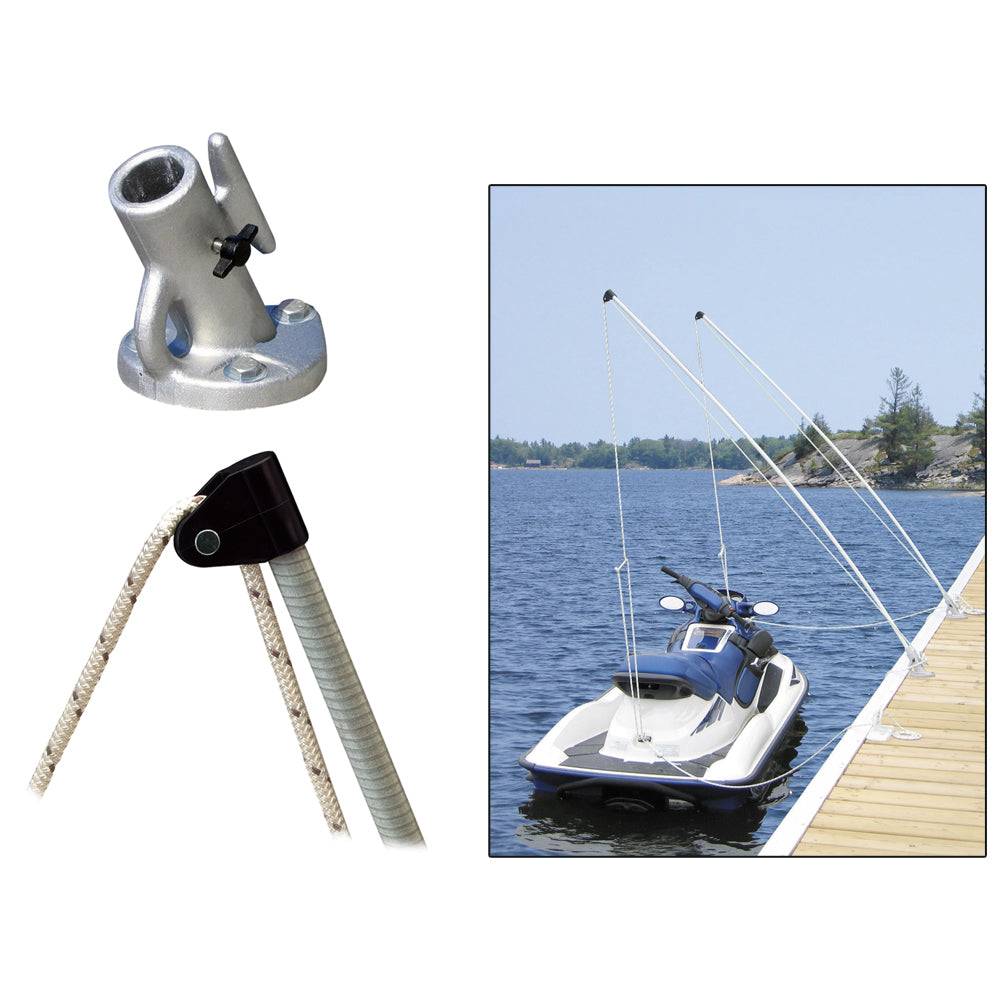 Dock Edge Economy Mooring Whips 8ft 2000 LBS up to 18ft [3100-F] - Sea & Tech Outfitters Florida, LLC