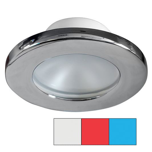 i2Systems Apeiron A3120 Screw Mount Light - Red, Cool White & Blue - Chrome Finish [A3120Z-11HAE] - Sea & Tech Outfitters Florida, LLC