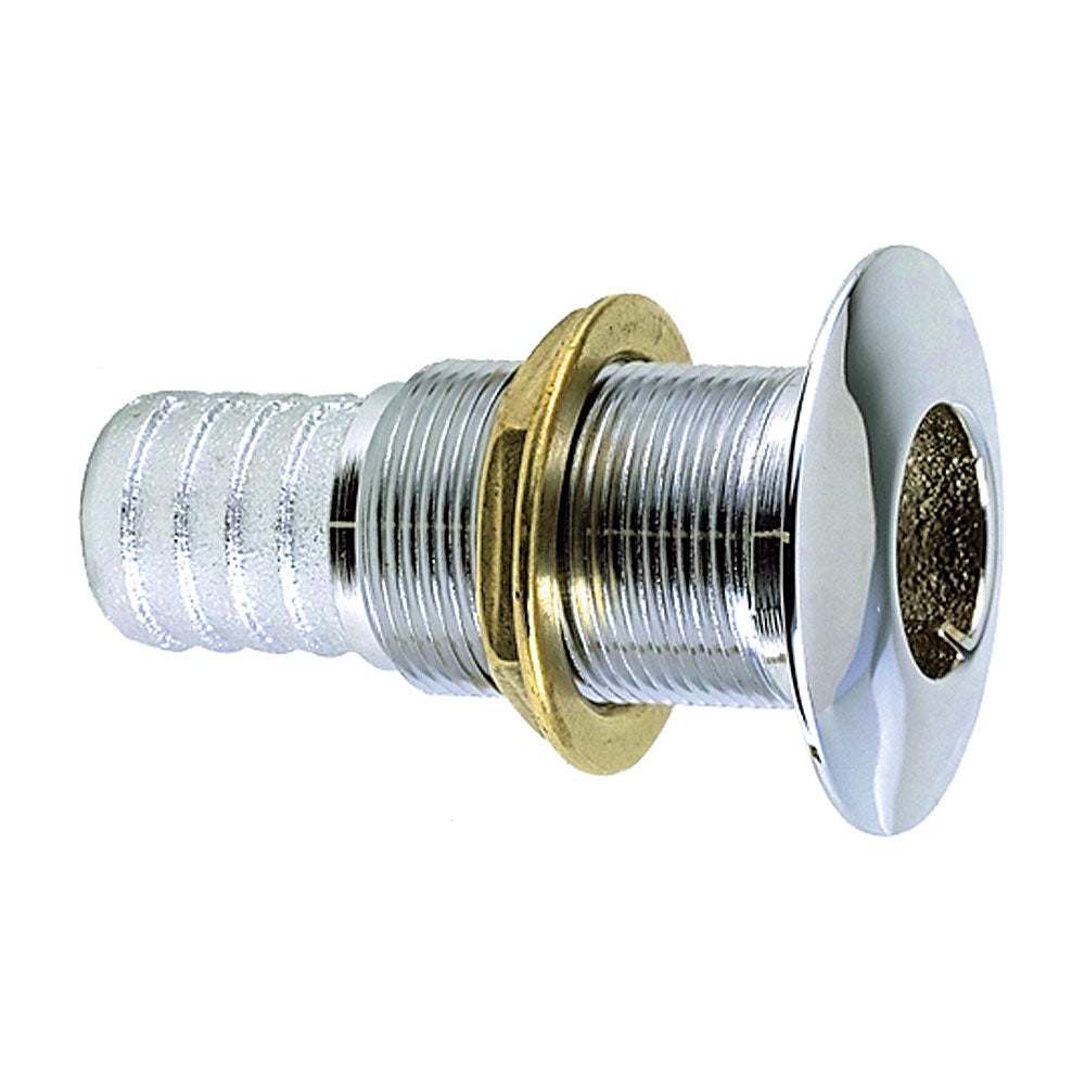 Perko 3/4" Thru-Hull Fitting f/ Hose Chrome Plated Bronze MADE IN THE USA [0350005DPC] - Sea & Tech Outfitters Florida, LLC