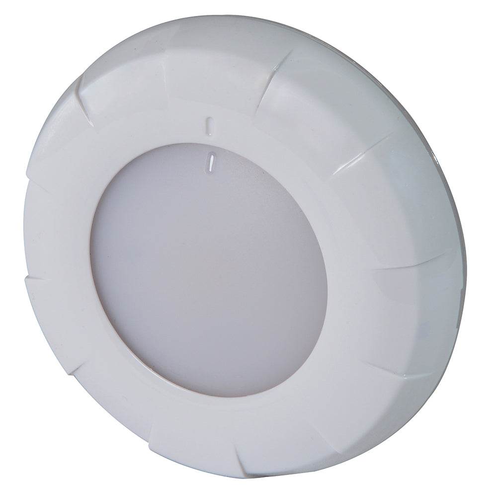 Lumitec Aurora LED Dome Light - White Finish - White/Blue Dimming [101075] - Sea & Tech Outfitters Florida, LLC