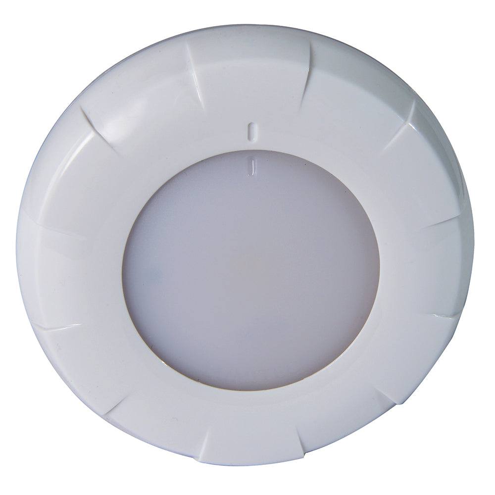 Lumitec Aurora LED Dome Light - White Finish - White/Blue Dimming [101075] - Sea & Tech Outfitters Florida, LLC