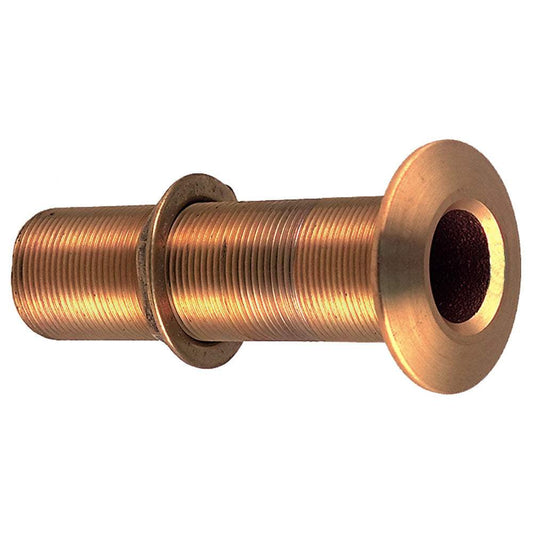 Perko 3/4" Thru-Hull Fitting w/Pipe Thread Bronze Extra Long - Max Hull 5" Thick [0348DP5PLB] - Sea & Tech Outfitters Florida, LLC