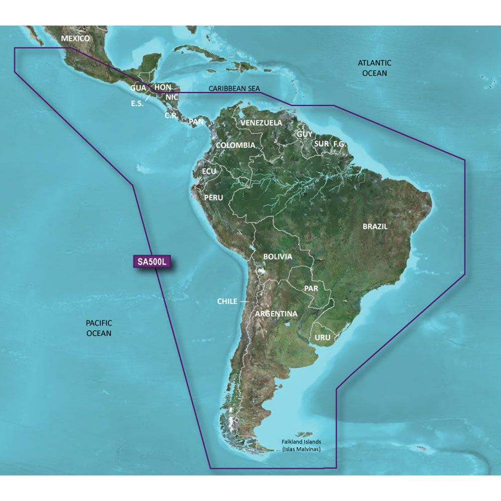 Garmin BlueChart g3 HD - HXSA600X - South America - microSD/SD [010-C1067-20] - Sea & Tech Outfitters Florida, LLC