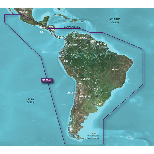 Garmin BlueChart g3 HD - HXSA600X - South America - microSD/SD [010-C1067-20] - Sea & Tech Outfitters Florida, LLC