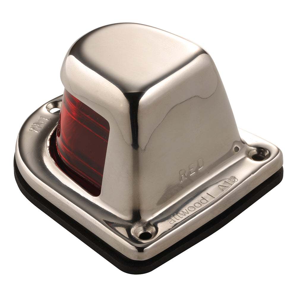 Attwood 1-Mile Deck Mount, Red Sidelight - 12V - Stainless Steel Housing [66319R7] - Sea & Tech Outfitters Florida, LLC