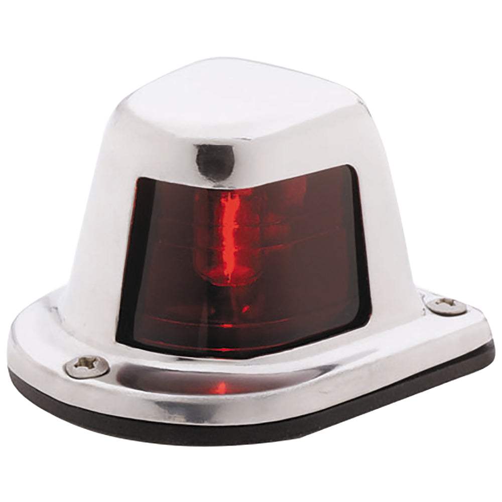 Attwood 1-Mile Deck Mount, Red Sidelight - 12V - Stainless Steel Housing [66319R7] - Sea & Tech Outfitters Florida, LLC