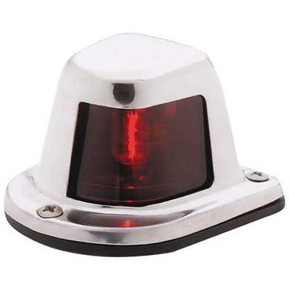 Attwood 1-Mile Deck Mount, Red Sidelight - 12V - Stainless Steel Housing [66319R7] - Sea & Tech Outfitters Florida, LLC