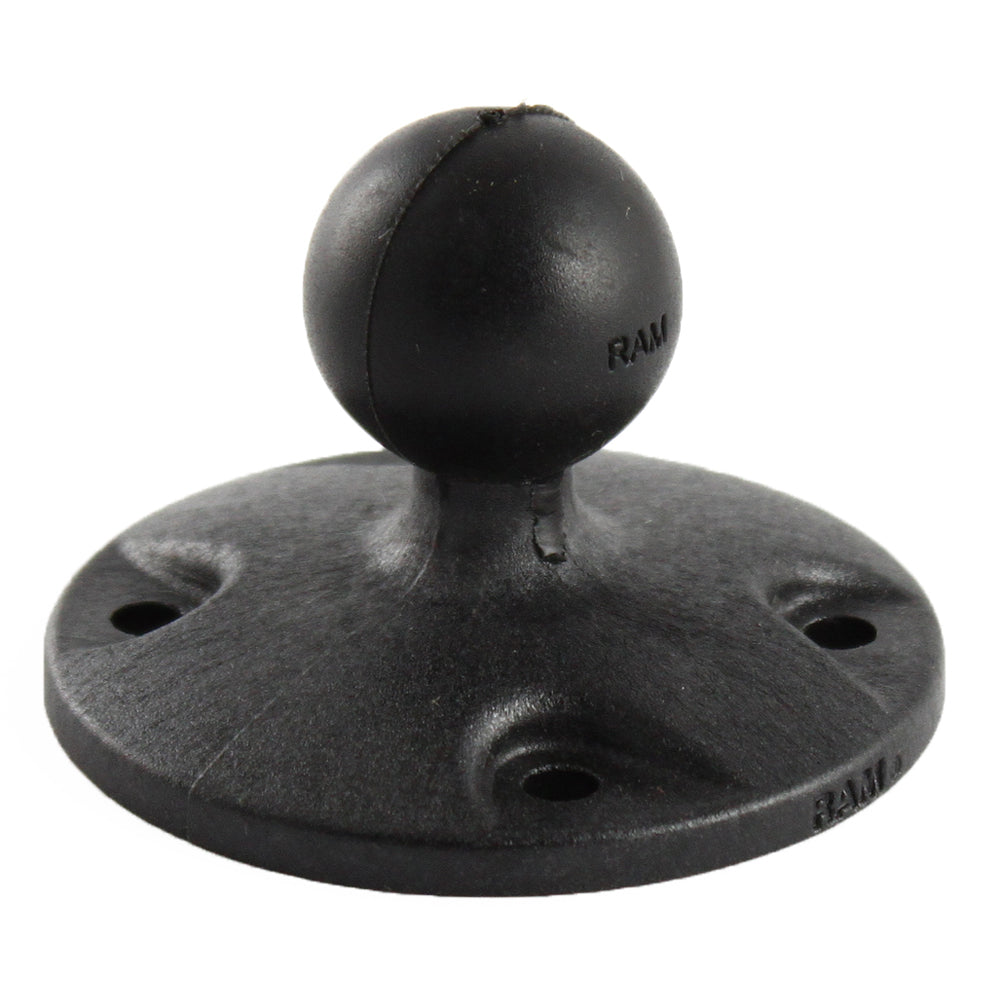 RAM Mount 2.5" Composite Round Base w/1" Ball [RAP-B-202U]