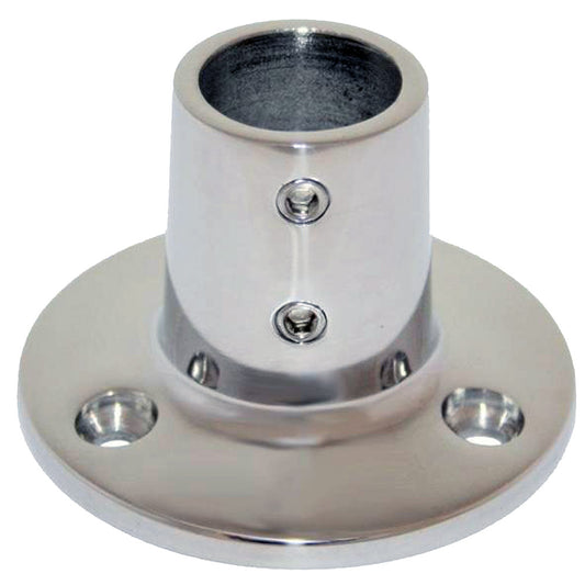 Whitecap " O.D. 90 Degree Round Base SS Rail Fitting [6039C] - Sea & Tech Outfitters Florida, LLC