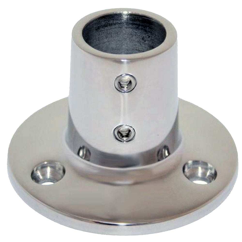 Whitecap 1" O.D. 90 Degree Round Base SS Rail Fitting [6139C] - Sea & Tech Outfitters Florida, LLC