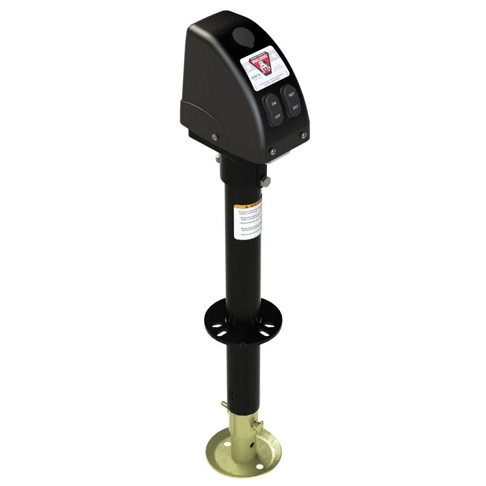 Bulldog 3,500lbs A-Frame RV Jack w/Powered Drive - 12V - Black Cover [500187] - Sea & Tech Outfitters Florida, LLC