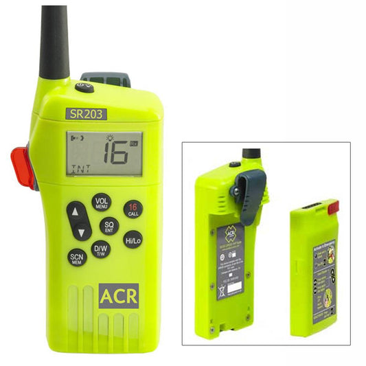 ACR SR203 VHF Handheld Survival Radio [2827] - Sea & Tech Outfitters Florida, LLC