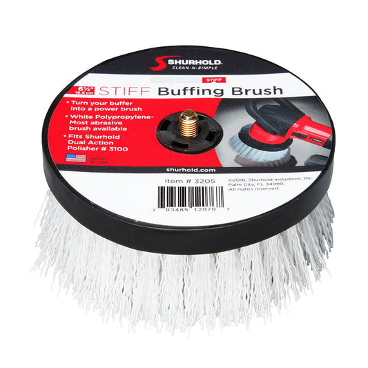 Shurhold 6-1/2" Stiff Brush f/Dual Action Polisher [3205] - Sea & Tech Outfitters Florida, LLC