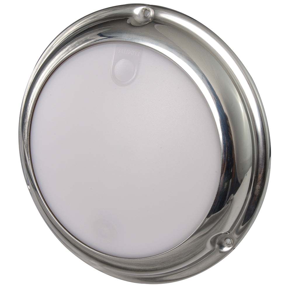 Lumitec TouchDome - Dome Light - Polished SS Finish - 2-Color White/Red Dimming [101098] - Sea & Tech Outfitters Florida, LLC