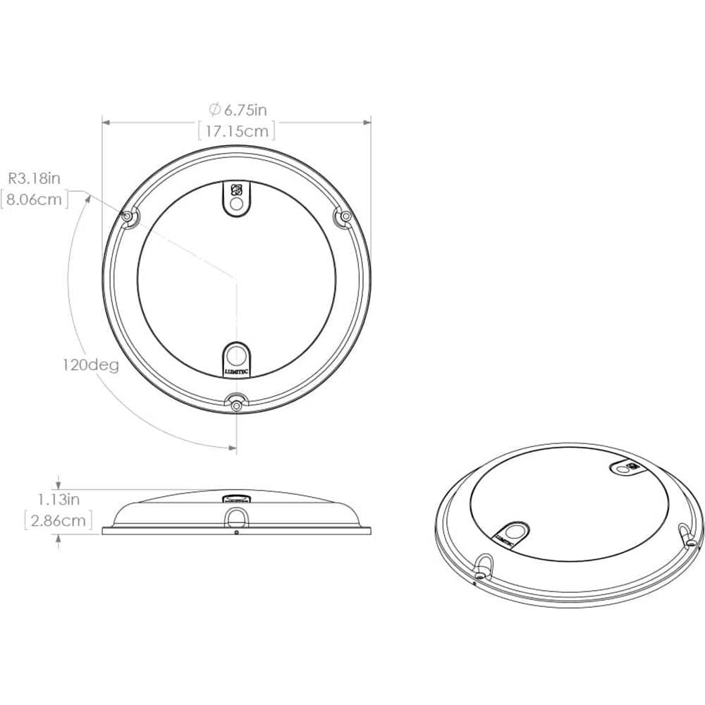 Lumitec TouchDome - Dome Light - Polished SS Finish - 2-Color White/Red Dimming [101098] - Sea & Tech Outfitters Florida, LLC