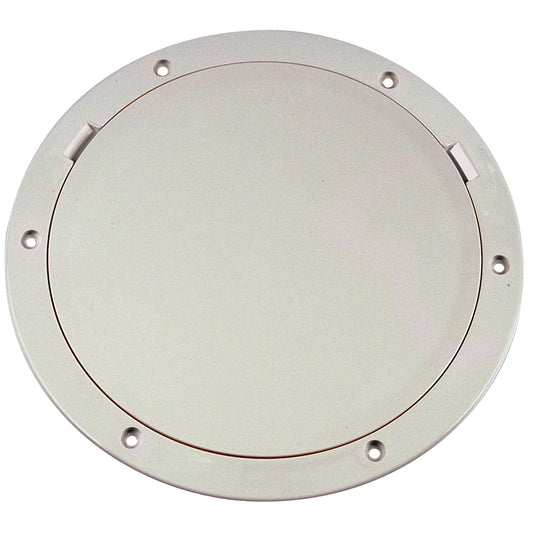 Beckson 8" Smooth Center Pry-Out Deck Plate - White [DP81-W] - Sea & Tech Outfitters Florida, LLC