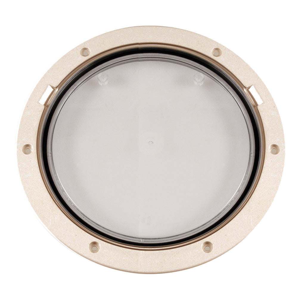 Beckson 8" Clear Center Pry-Out Deck Plate - Beige [DP81-N-C] - Sea & Tech Outfitters Florida, LLC