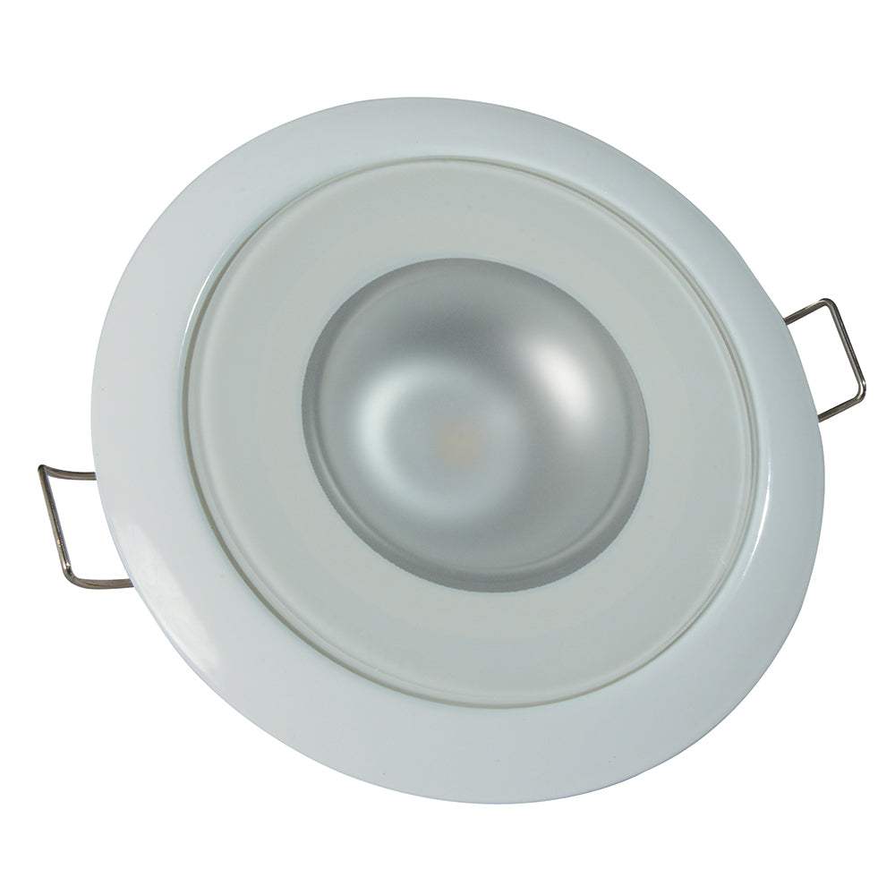 Lumitec Mirage - Flush Mount Down Light - Glass Finish/White Bezel - 4-Color White/Red/Blue/Purple Non-Dimming [113120] - Sea & Tech Outfitters Florida, LLC