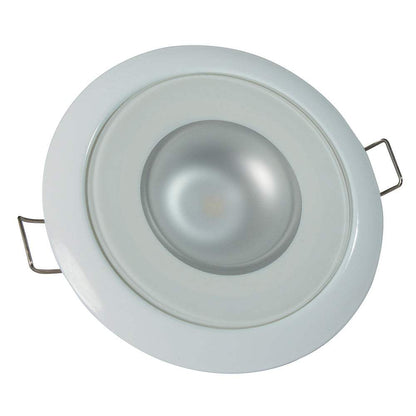 Lumitec Mirage - Flush Mount Down Light - Glass Finish/White Bezel - 3-Color Red/Blue Non-Dimming w/White Dimming [113128] - Sea & Tech Outfitters Florida, LLC