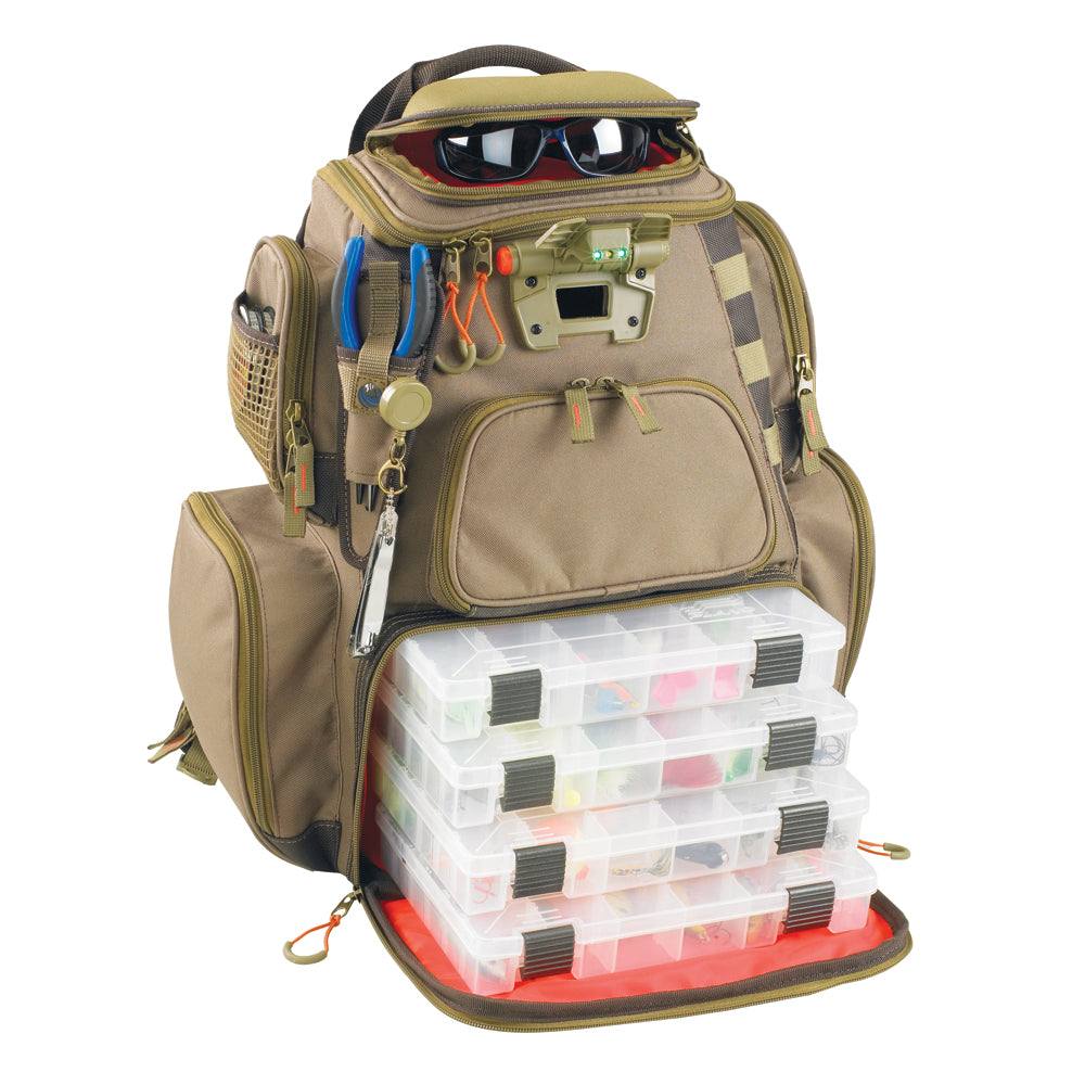 Wild River NOMAD Lighted Tackle Backpack w/4 PT3600 Trays [WT3604] - Sea & Tech Outfitters Florida, LLC