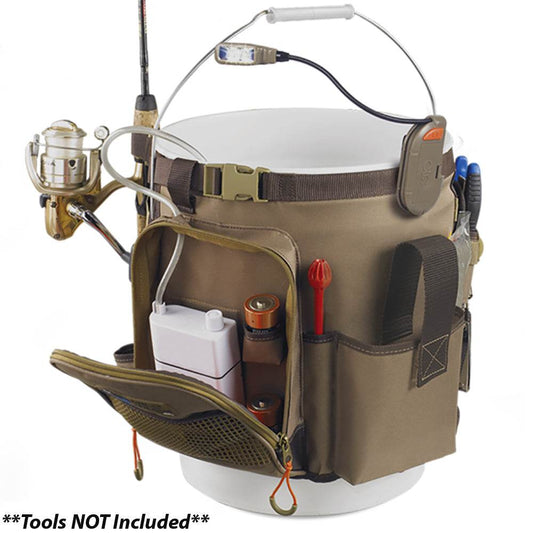 Wild River RIGGER 5 Gallon Bucket Organizer w/Light, Plier Holder & Retractable Lanyard [WL3506] - Sea & Tech Outfitters Florida, LLC