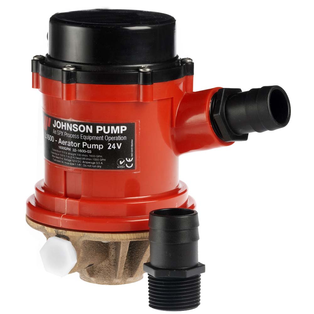 Johnson Pump Pro Series 1600GPH Tournament Livewell/Baitwell Pump - 24V [16004B-24] - Sea & Tech Outfitters Florida, LLC