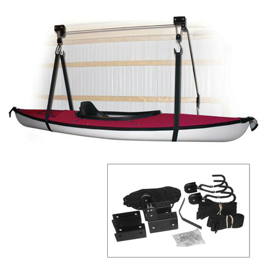 Attwood Kayak Hoist System - Black [11953-4] - Sea & Tech Outfitters Florida, LLC