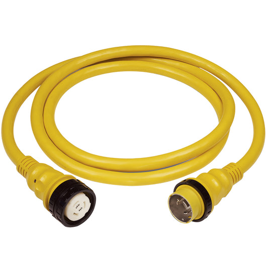 Marinco 50Amp 125/250V Shore Power Cable - 25' - Yellow [6152SPP-25] - Sea & Tech Outfitters Florida, LLC