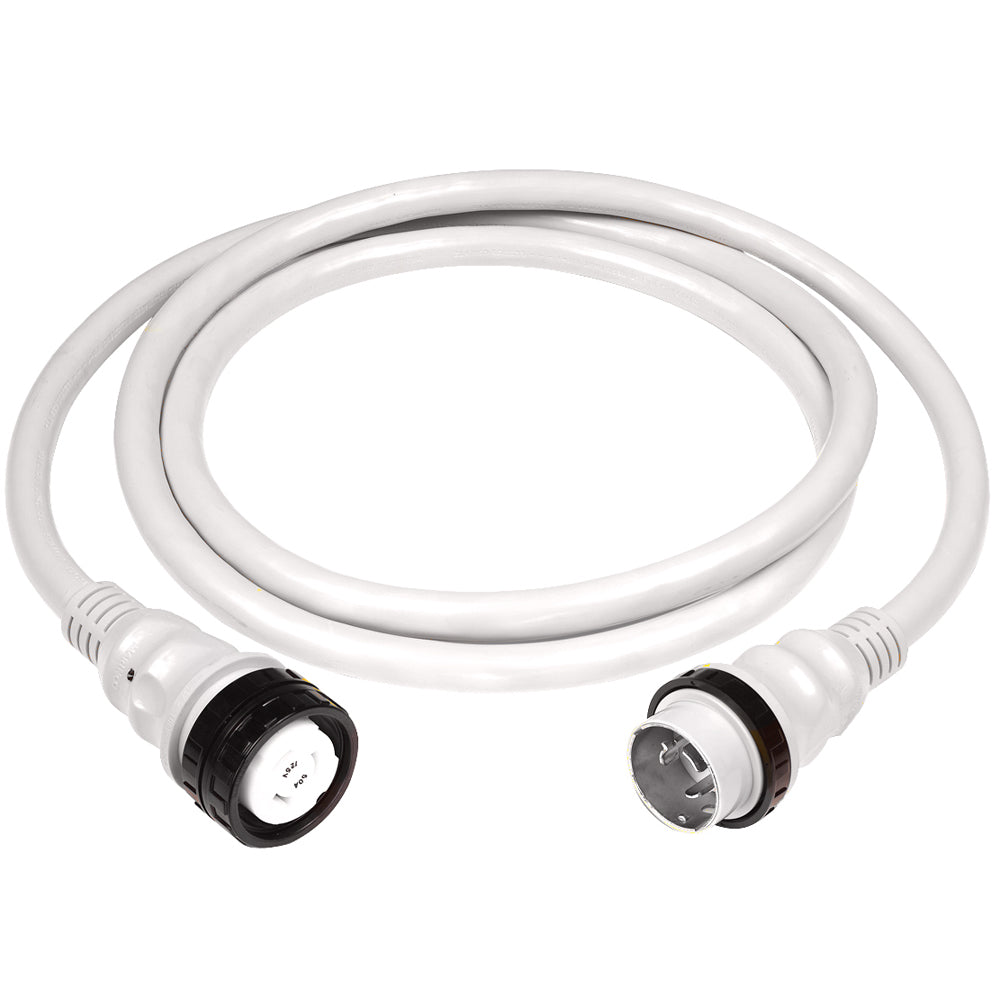 Marinco 50Amp 125/250V Shore Power Cable - 25' - White [6152SPPW-25] - Sea & Tech Outfitters Florida, LLC