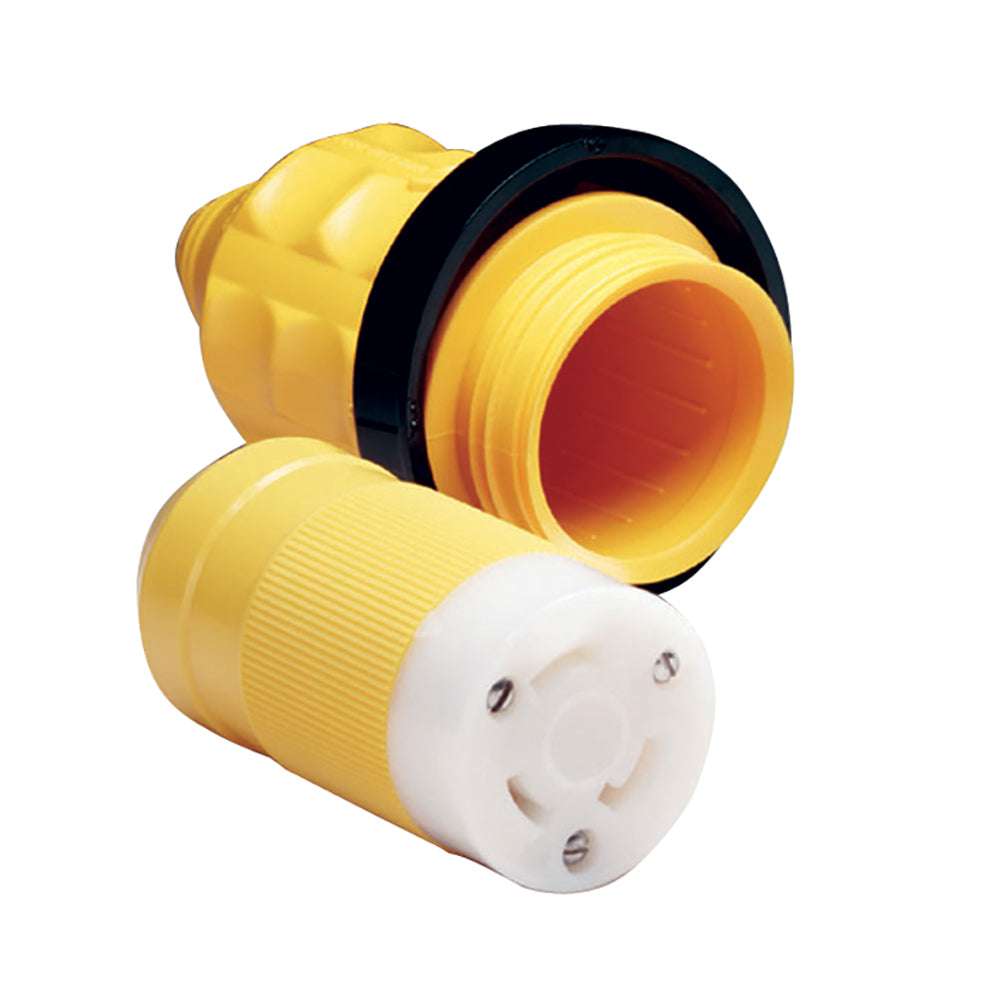 Marinco 305CRCN.VPK 30A Female Connector w/Cover & Rings [305CRCN.VPK] - Sea & Tech Outfitters Florida, LLC