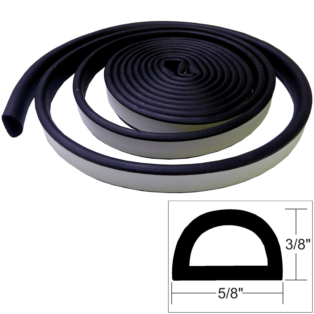 TACO Weather Seal - 10'L x 3/8"H x "W - Black [V30-0109B10-1] - Sea & Tech Outfitters Florida, LLC