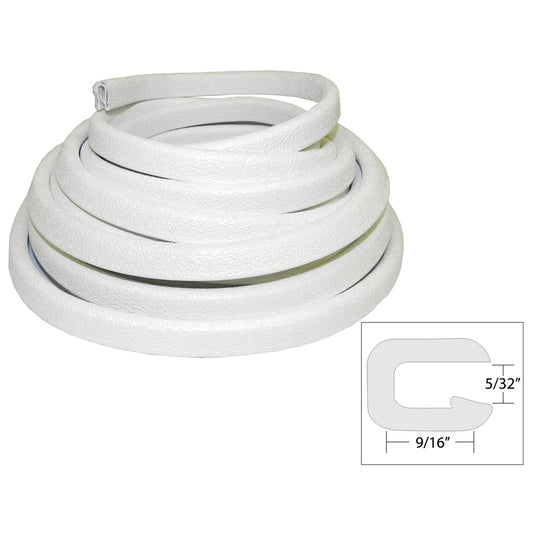 TACO Flexible Vinyl Trim - 5/32" Opening x 9/16"W x 25'L - White [V30-1005W25-1] - Sea & Tech Outfitters Florida, LLC