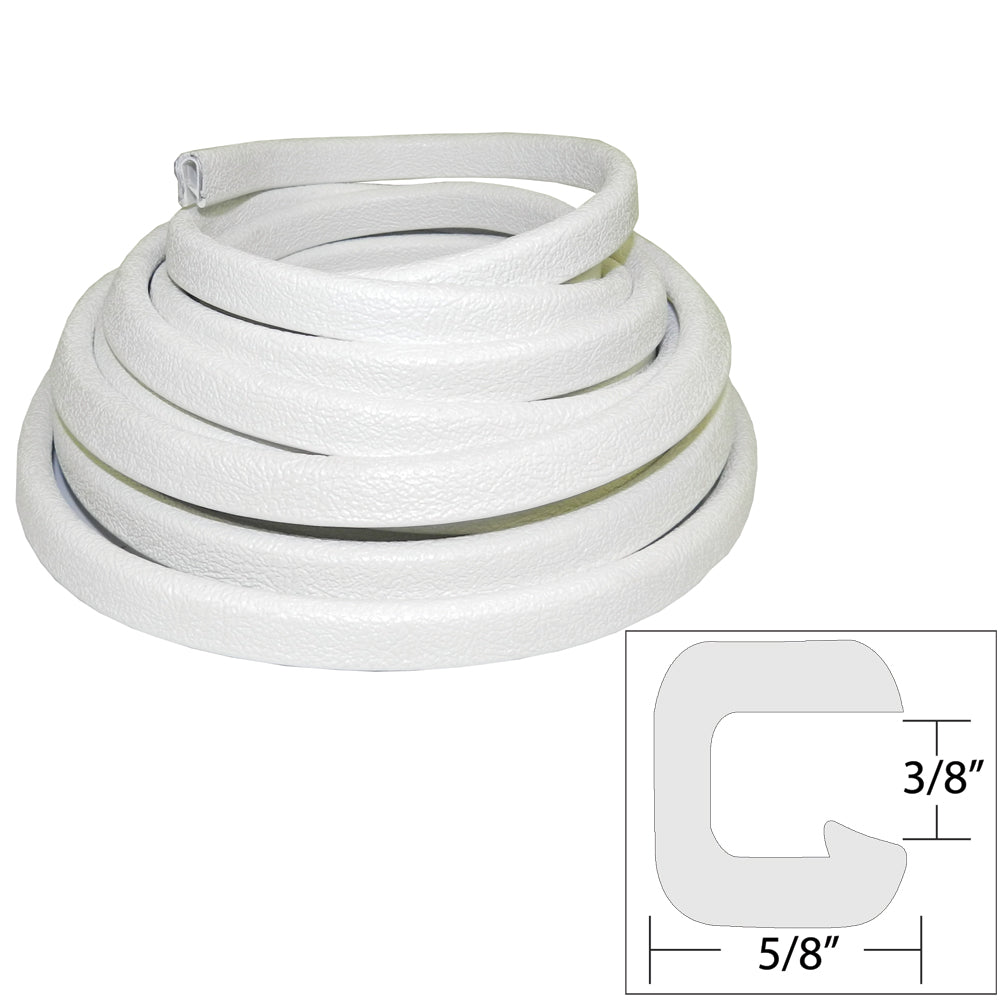 TACO Flexible Vinyl Trim - 3/8" Opening x "W x 25'L - White [V30-1312W25-1] - Sea & Tech Outfitters Florida, LLC