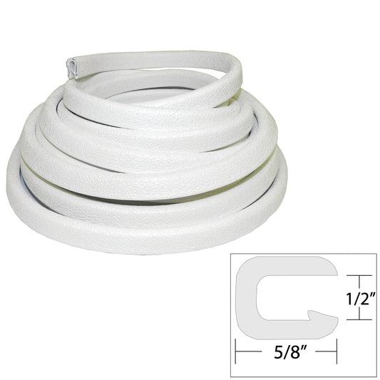 TACO Flexible Vinyl Trim - 1/2" Opening x "W x 25'L - White [V30-1316W25-1] - Sea & Tech Outfitters Florida, LLC