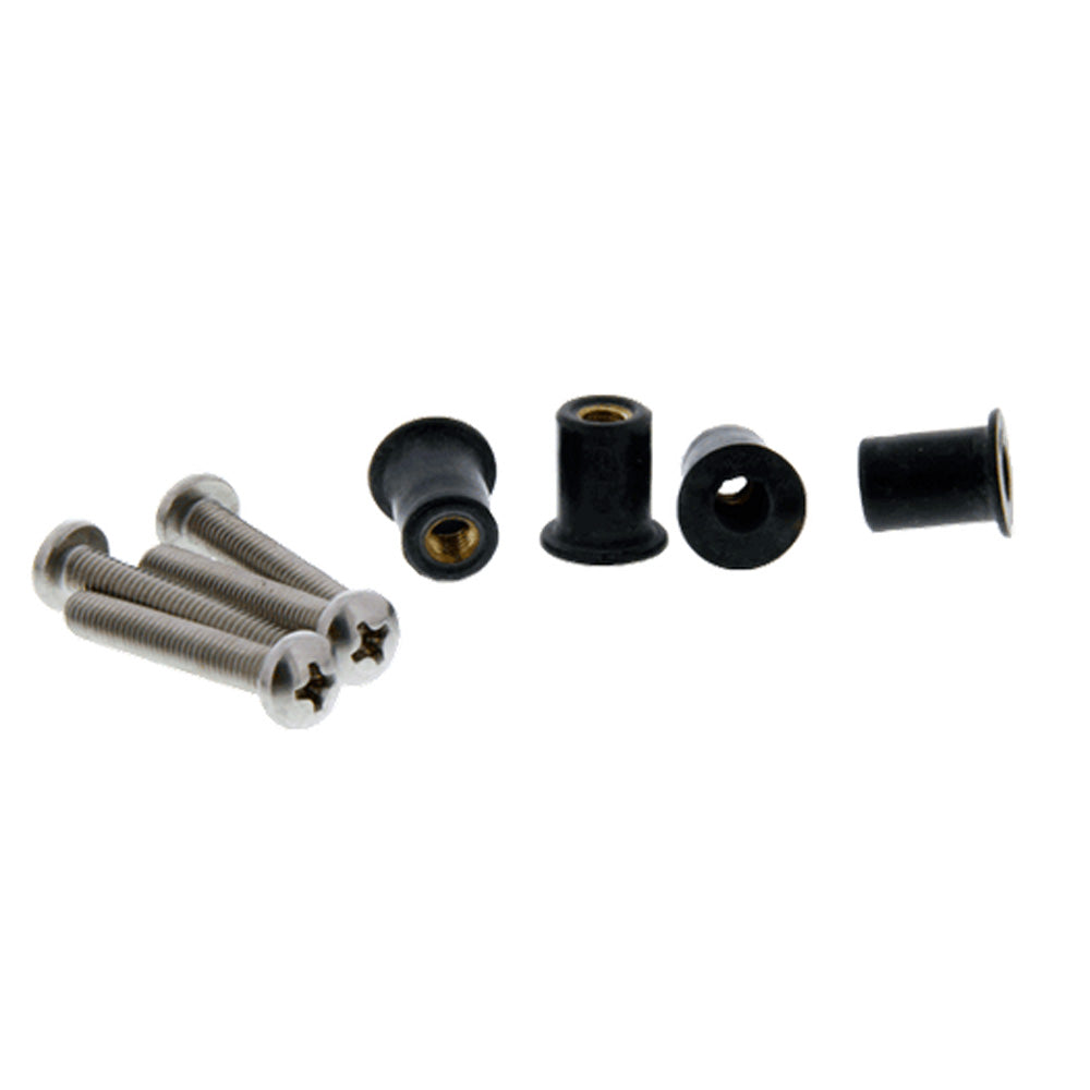 Scotty 133-4 Well Nut Mounting Kit - 4 Pack [133-4] - Sea & Tech Outfitters Florida, LLC