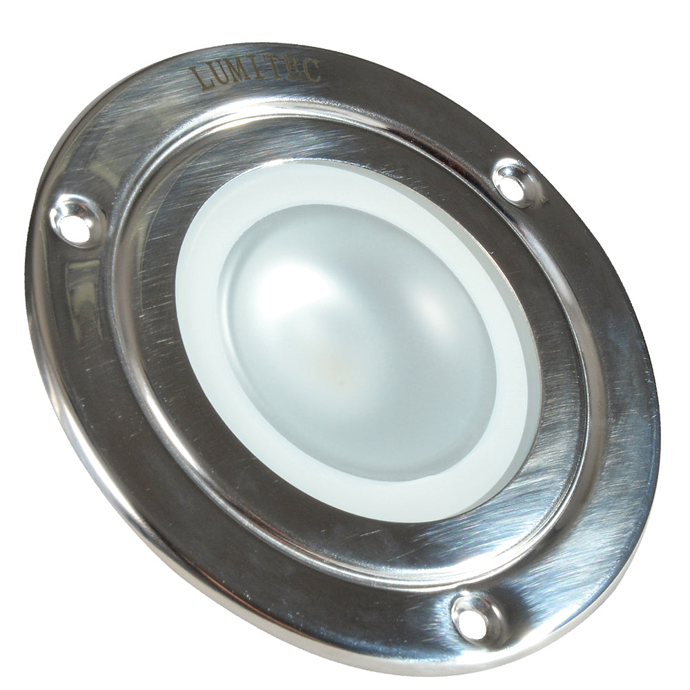 Lumitec Shadow - Flush Mount Down Light - Polished SS Finish - 3-Color Red/Blue Non Dimming w/White Dimming [114118] - Sea & Tech Outfitters Florida, LLC