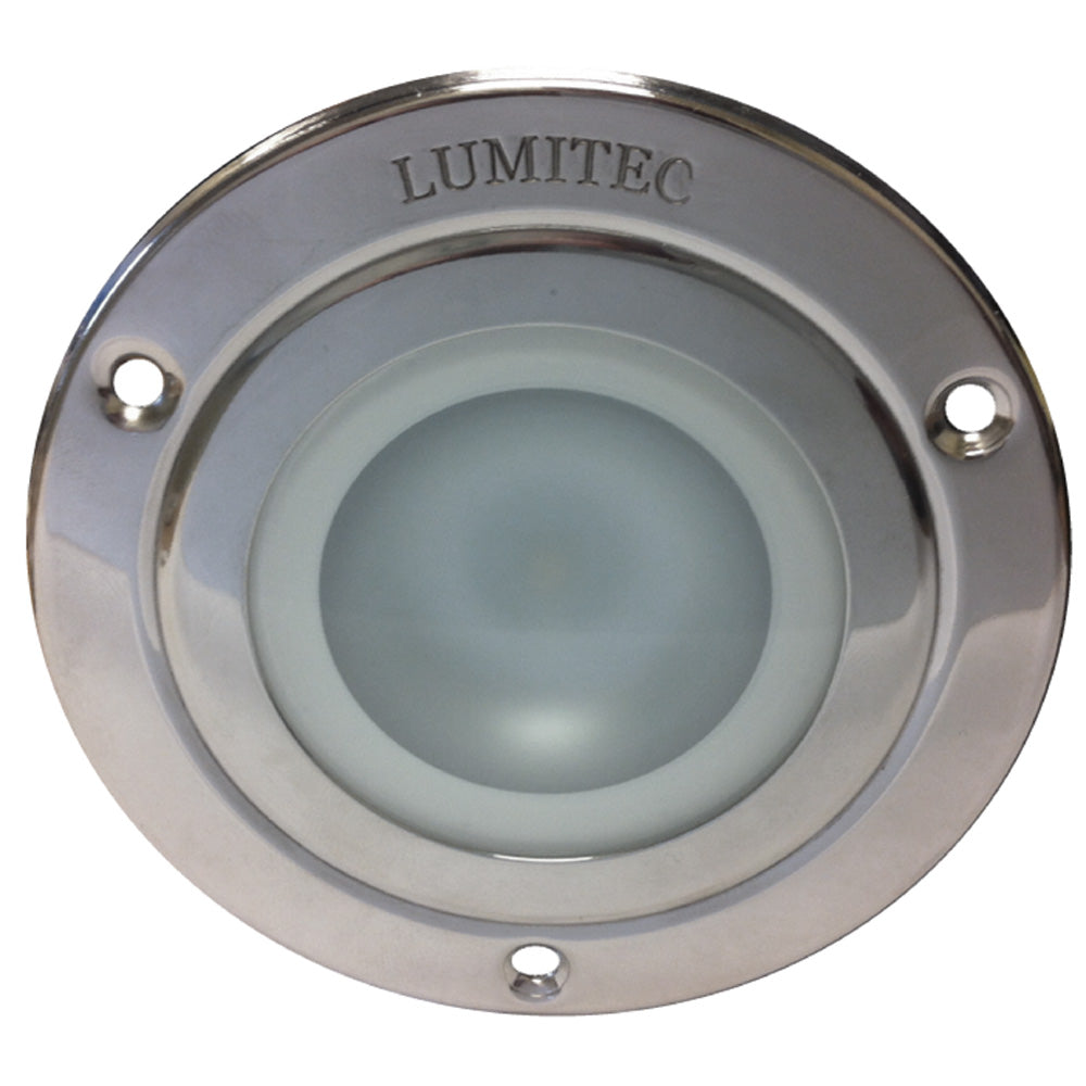 Lumitec Shadow - Flush Mount Down Light - Polished SS Finish - 3-Color Red/Blue Non Dimming w/White Dimming [114118] - Sea & Tech Outfitters Florida, LLC