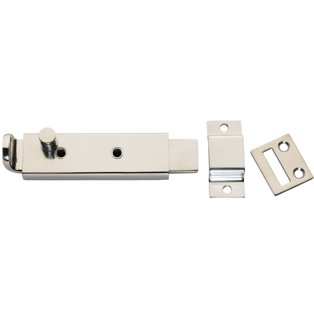 Whitecap Spring Loaded Slide Bolt/Latch - 316 Stainless Steel - 5-5/16" [S-588C] - Sea & Tech Outfitters Florida, LLC