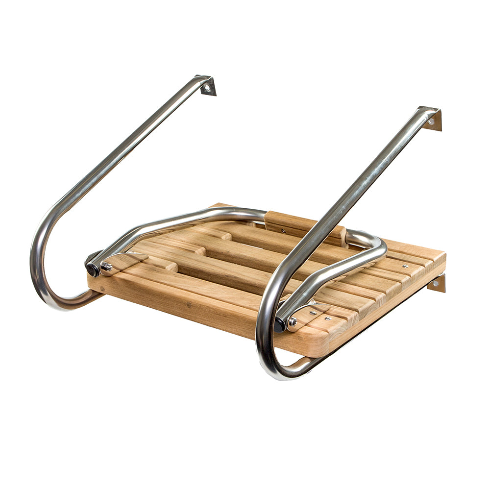 Whitecap Teak Swim Platform w/Ladder f/Inboard/Outboard Motors [60903] - Sea & Tech Outfitters Florida, LLC