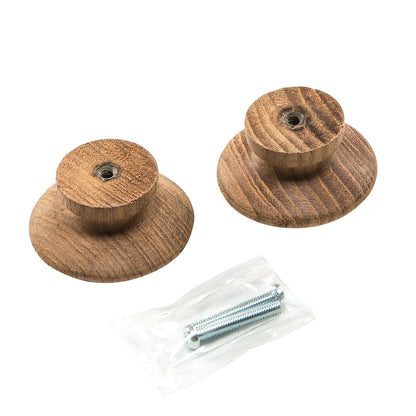 Whitecap Teak Round Drawer Knob - 2" - 2 Pack [60120-A] - Sea & Tech Outfitters Florida, LLC