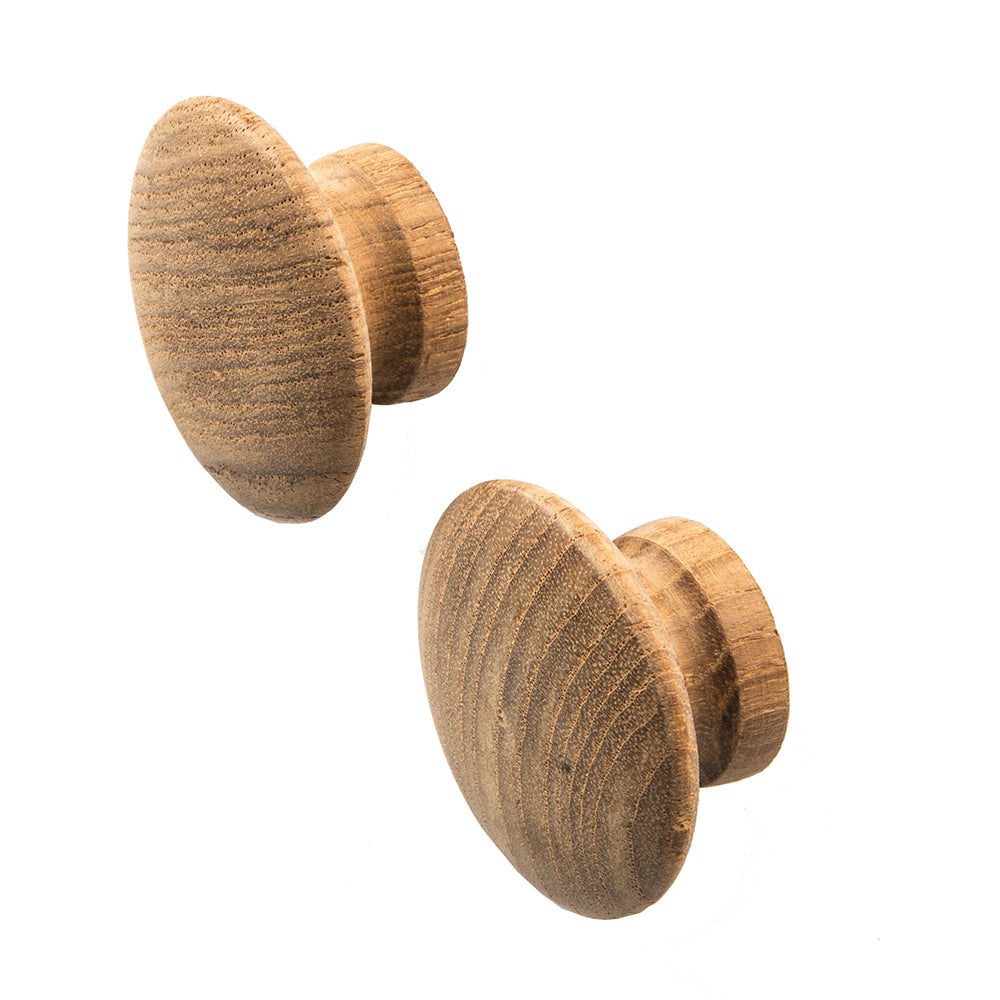 Whitecap Teak Round Drawer Knob - 2" - 2 Pack [60120-A] - Sea & Tech Outfitters Florida, LLC