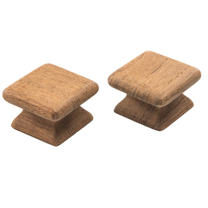 Whitecap Teak Square Drawer Knob - 1-1/8" - 2 Pack [60130-A] - Sea & Tech Outfitters Florida, LLC